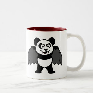 Vampire Panda Two-Tone Coffee Mug