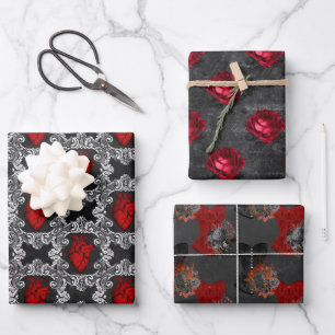 Vampire Pattern Wrapping Paper Sheet