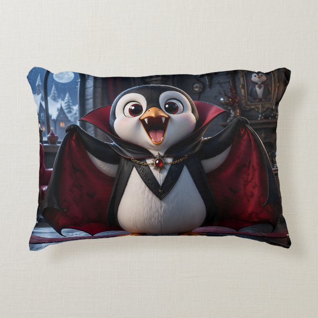 Vampire penguin bed cushion/home decor decorative cushion (Front)