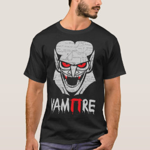 Vampire Pi Halloween Costume Funny Math Science Te T-Shirt