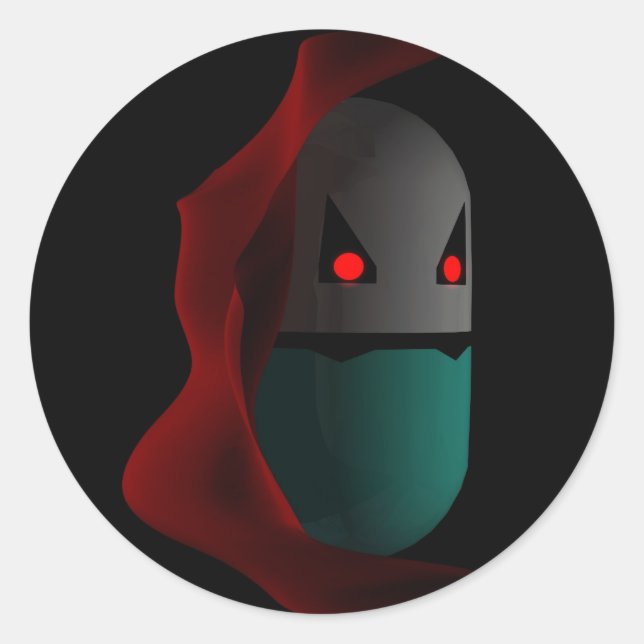 Vampire Prozac Parody Pills Classic Round Sticker (Front)