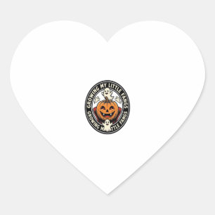 Vampire Pumpkin Badge Growing My Little Fangs_1 Heart Sticker