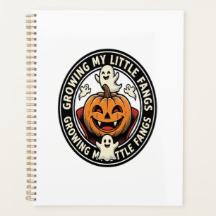 Vampire Pumpkin Badge Growing My Little Fangs_1 Planner