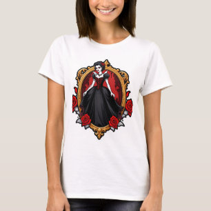 Vampire Queen Aesthetic – Elegant Gothic Halloween T-Shirt