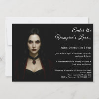 Vampire Queen – Halloween Costume Party Invitation
