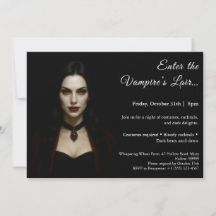 Vampire Queen – Halloween Costume Party Invitation