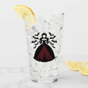 Vampire Queen Halloween Glass