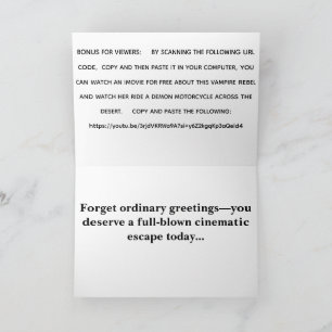 Vampire Rebel Girl: The Volcanic Escape Card