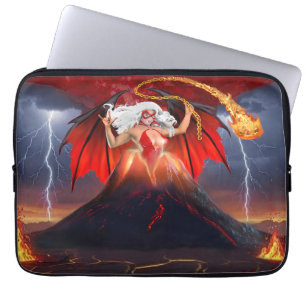 Vampire Rebel Girl: Volcano Escape Laptop Sleeve