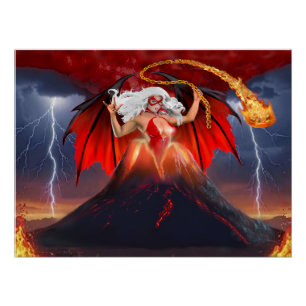 Vampire Rebel: The Volcanic Escape Poster