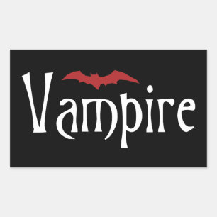 Vampire Rectangular Sticker