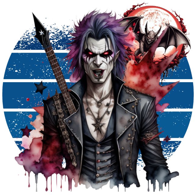 Vampire Rocker Hoodie (Beyond the Sunset: Where Immortality Reigns.)