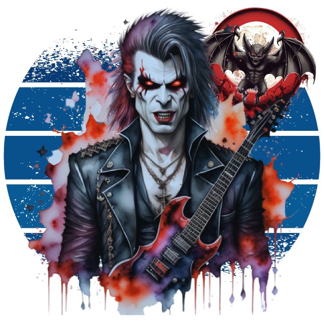 Vampire Rocker Sweatshirt (Awaken Your Desires, Embrace Immortality.)