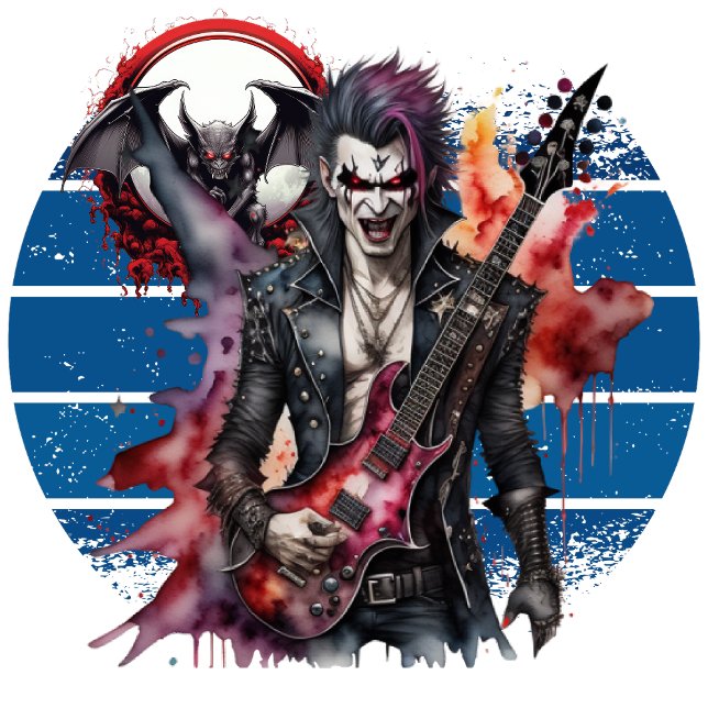 Vampire Rocker T-Shirt (Awaken Your Desires, Embrace Immortality.)