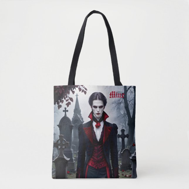 Vampire Romance Reader Birthday Gift Add Name Tote Bag (Front)