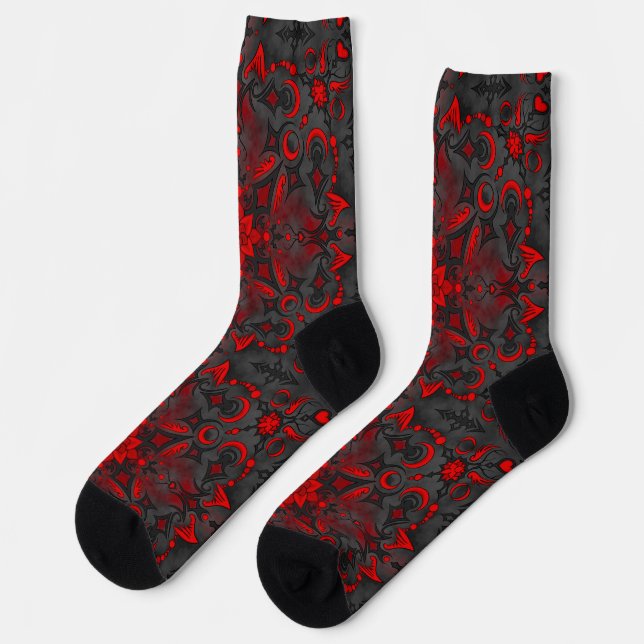 Vampire Rose Socks (Left)