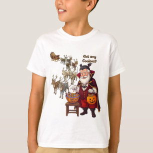 Vampire Santa Trick or Treat   Halloween T-Shirt