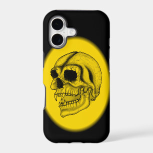 Vampire skull black and yellow Design