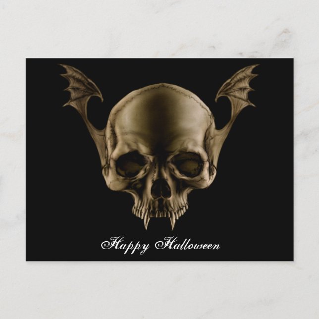 Vampire Skull Postcard (Front)