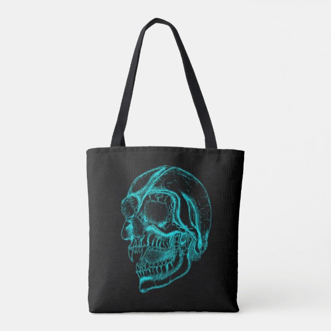 Vampire Skull Tote Bag (Back)