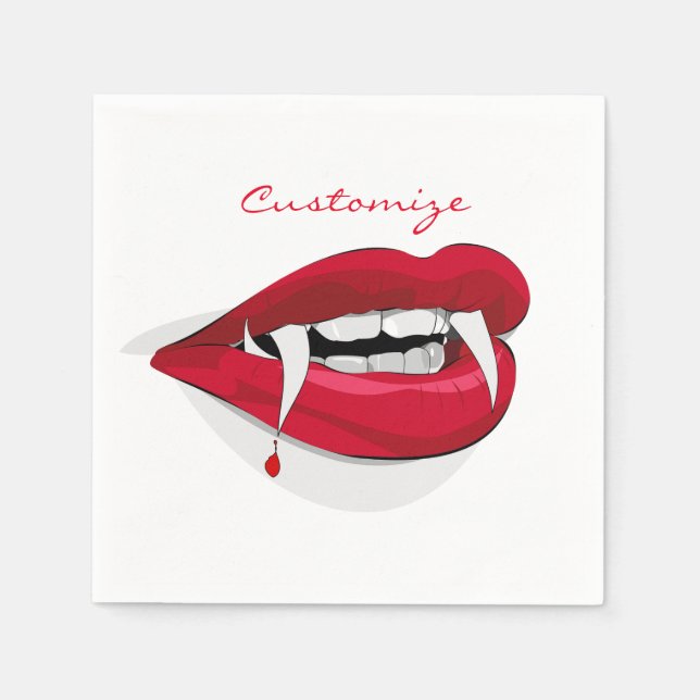 Vampire Smile Thunder_Cove Napkin (Front)