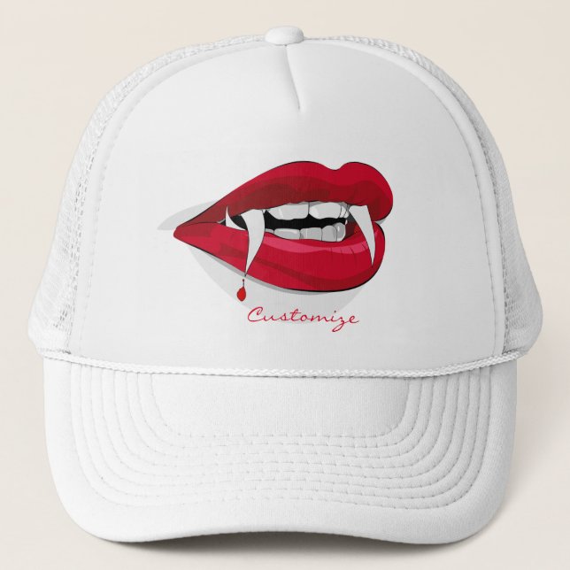 Vampire Smile Thunder_Cove Trucker Hat (Front)