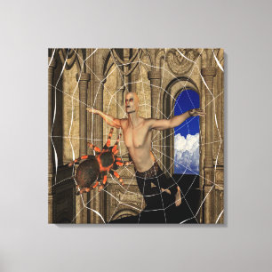 Vampire Spiders Web Canvas Print