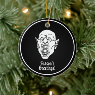 Vampire Spooky Dracula Ceramic Tree Decoration