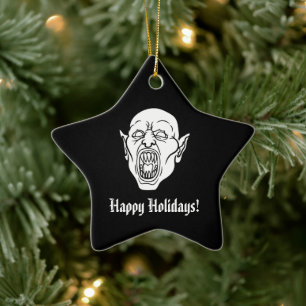 Vampire Spooky Horror Dracula Ceramic Tree Decoration