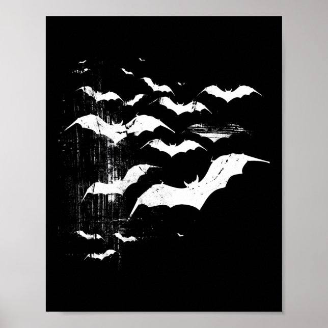 Vampire Ts Horror Spooky Scary Halloween Goth Aest Poster (Front)
