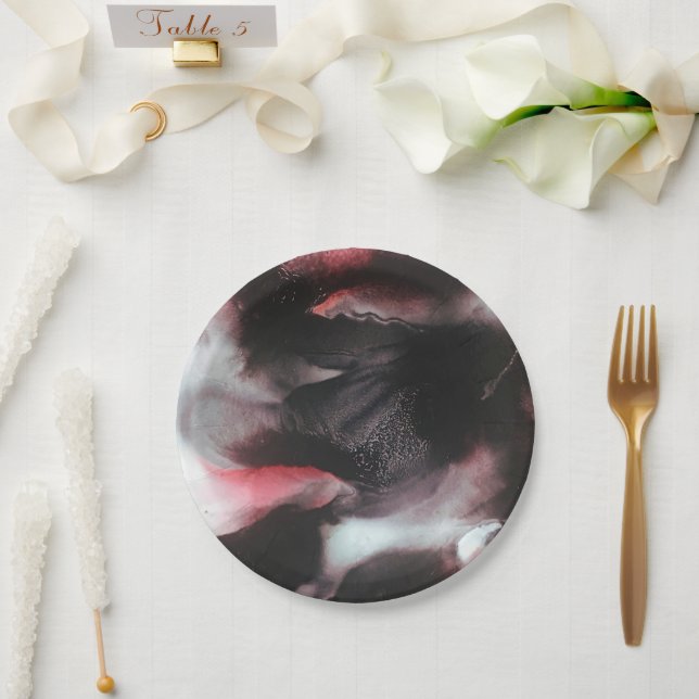 Vampire Vengeance Party Plates | Blood red, Dark (Wedding)