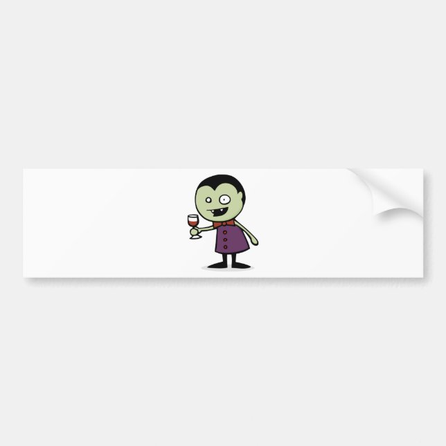 Vampire Vino Bumper Sticker (Front)
