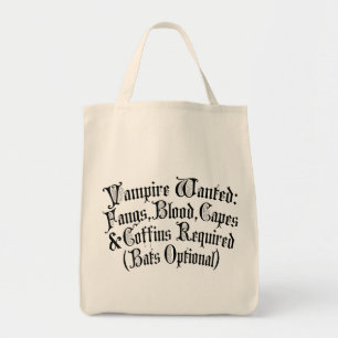 Vampire Wanted Tote Bag