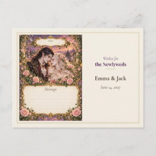Vampire Wedding Guest Book Wishes Postcard