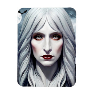 Vampire Witch Woman Fantasy Dark art Magnet