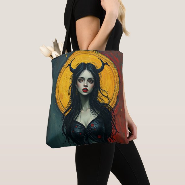 Vampire woman tote bag (Close Up)