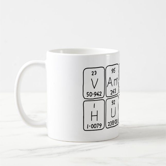 VampireHunter periodic table phrase mug (Left)