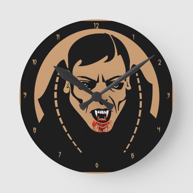 Vampire's  Infinity  Time Wall Clock (Front)