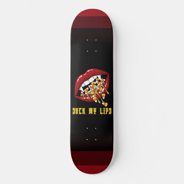 Vampires Only Halloween Candy Skateboard (Front)