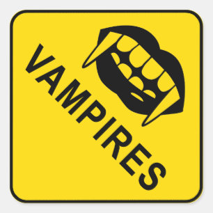 Vampires Square Stickers