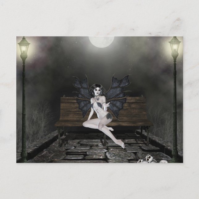 Vampress Waiting in the Mist - Postcards (Front)