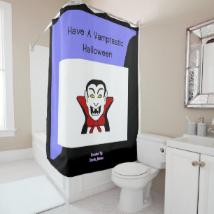 Vamptastic Halloween Shower Curtain