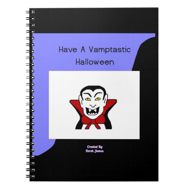 Vamptastic Halloween Spiral Photo Notebook (Front)