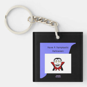 Vamptastic Halloween Square Keychain
