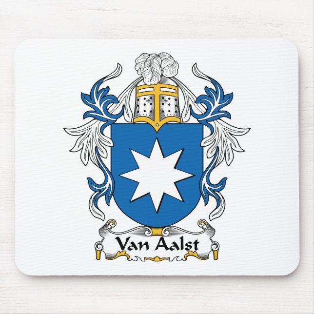 Van Aalst Family Crest Mouse Pad (Front)