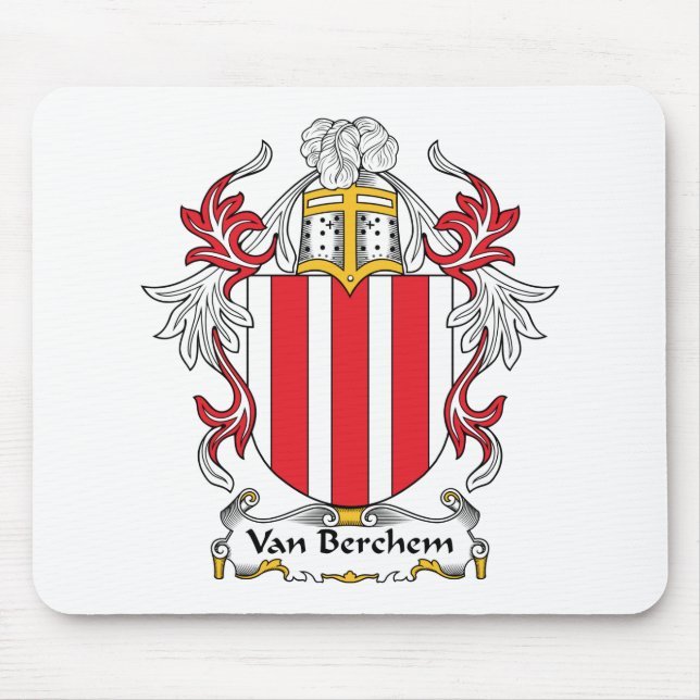 Van Berchem Family Crest Mouse Pad (Front)