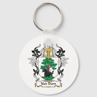 Van Dam Family Crest Key Ring