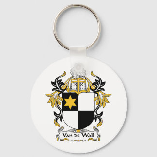 Van de Wall Family Crest Key Ring