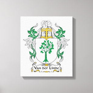 Van der Linde Family Crest Canvas Print