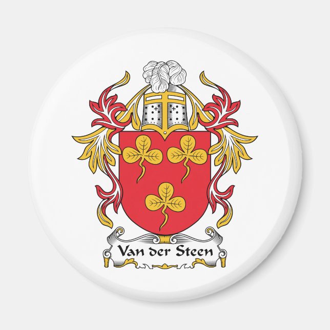 Van der Steen Family Crest Magnet (Front)